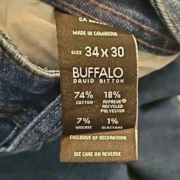 Buffalo David Bitton Straight Jeans Size 34×30 NWT - Picture 7 of 7